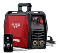 ARCCAPTAIN Soldador MMA 205A con Lift TIG, control por App, 230V | Pantalla LED, inversor IGBT MMA con Hot Start, Arc Force y Anti-Stick, ideal para bricolaje y taller
