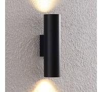 Arcchio Aplique de pared Brinja, negro, metal, arriba/abajo, GU10