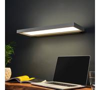 Arcchio Aplique LED de oficina Rick, gris blanco universal