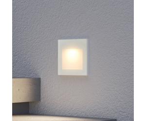 Arcchio Aplique LED empotrable Zamo, blanco, 11 cm, metal, IP65