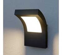Arcchio aplique LED para exterior Advik, IP65, antracita, metal