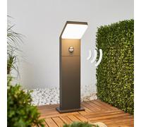 Arcchio, bolardo luminoso LED Yolena, sensor, 60 cm, antracita