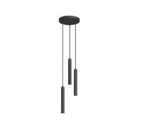 Arcchio Bombillas LED lámpara colgante en negro, luminaria suspendida | 3 fuentes de luz, moderno, 2700 k blanco cálido para sala de estar, salón, comedor