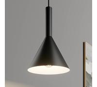 Arcchio Lámpara colgante Tadej, blanco y negro, Ø 19 cm, metal, E27