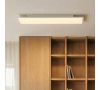 Arcchio Panel LED Arthur, 120 x 30 cm, plateado, 4000 K