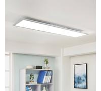 Arcchio Panel LED Lysander, 32W, CCT, 119cm, plata