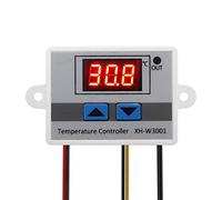 ARCELI Módulo Controlador de Temperatura LED Digital 220, Interruptor de termostato XH-W3001 con sonda a Prueba de Agua, termostato de enfriamiento de calefacción programable