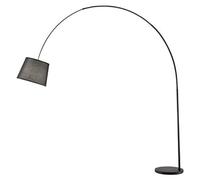 Arche: Lámpara de pie LED de metal, con forma curvada, 1xE27, máx. 60 W, altura 230 cm, cabezal ajustable 180°, color - Perenz