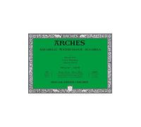 Arches Papel de acuarela en bloc 1795063, 36x51 cm, 300 g/m², grano fino, 20 hojas, blanco natural