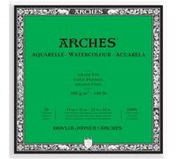 Arches Aquarelle 100% Fino 300g Bloc Encolado 4L 31x31 20 hojas Blanco Natural