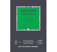 ARCHES Aquarelle 100% Fino 300g Bloc Encolado A4 12 hojas Blanco Natural, color (FILA A1795091)