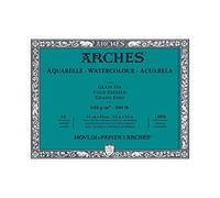 Arches Aquarelle 100% Fino 640g Bloc Encolado 4L 31x41 10 hojas Blanco Natural
