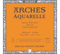Bloc para acuarelas de Arches, madera, color blanco, madera, weiß, 20 x 20cm - 20 Blatt