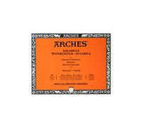 Arches Aquarelle 100% Grueso 300g Bloc Encolado 4L 20x26 20 hojas Blanco Natural