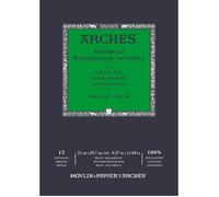 ARCHES BLOC ENC 21X29 7 12H ARCHES AQUARELLE 100% FINO 300G BLANCO ARCHES AQUARELLE 297x210x8 Cms.