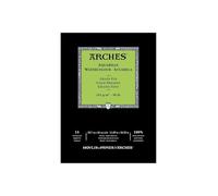Arches Bloc para acuarela pegada 1 lado (12 hojas) - Grano fino - 185 g/m² - A3