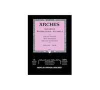 Arches Bloc para acuarela pegada 1 lado (15 hojas) - grano satinado - blanco natural 185 g/m2 - A5