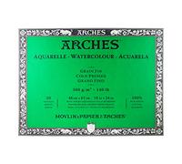 ARCHES MOR52357 Bloc de Acuarela, Madera, Blanco, Block 20 Blatt-46 x 61cm