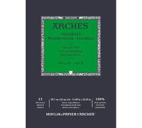 Arches Paquete Acuarela | Bloque Enc 29,7x42 12H Acuarela 100% Fino 300g Blanco Nat