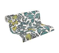 Architects Paper 377551 37755-1 - Papel pintado con diseño floral, 10,05 m x 0,53 m, color azul, blanco y amarillo