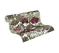 Architects Paper 377572 37757-2 - Papel pintado (10,05 x 0,53 m), diseño floral, color verde, amarillo y blanco