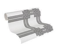 Architects Paper papel pintado de tejido-no-tejido revistiendo Pigment Multi Colour negro blanco 10,05 m x 0,53 m 951841