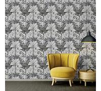 Architects Paper Papel Pintado Floral Gris Negro Blanco Beige Arcade 391725 - Papel Pintado Plantas - 10,05 m x 0,53 m Fabricado en Alemania