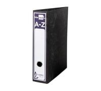 Archivador A-Z + Caja Negro Jaspedado, Din-A4 Ancho 75 mm. (Pack x10)