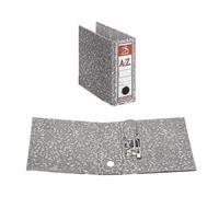 Archivador A-Z PRAXTON Gris Jaspeado, 4º Ancho 75 mm.