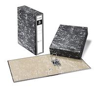 Archivador A-Z PRAXTON Negro Jaspeado, Folio 75 mm. + Caja.