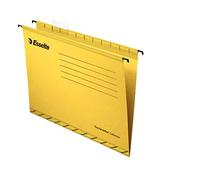 Archivador colgante Esselte Classic, reforzado, A4, paquete de 25, pestañas incluidas, color amarillo