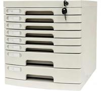 Archivador con Cerradura de 2 a 14 Cajones, Organizador de Documentos A4 con Cerradura de Seguridad con Llave, Organizadores de Papel para Oficina y Hogar(Medium (8 Layers))