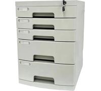 Archivador con Cerradura de 2 a 14 Cajones, Organizador de Documentos A4 con Cerradura de Seguridad con Llave, Organizadores de Papel para Oficina y Hogar(Large (5 Layers))