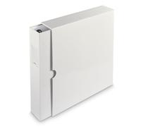 Hama Archivador con mecanismo de 4 anillos, ancho 70 mm, con estuche, color blanco
