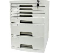 Archivador de Escritorio con Cerradura de 2 a 14 Cajones, Organizador de Documentos con Cerradura de Llave, Clasificador de Papel A4 para Oficina en Casa(Large (7 Layers))