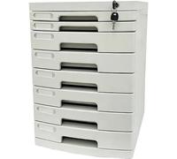 Archivador de Escritorio con Cerradura de 2 a 14 Cajones, Organizador de Documentos con Cerradura de Llave, Clasificador de Papel A4 para Oficina en Casa(Large (8 Layers))