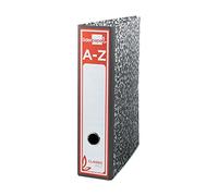 Archivador de palanca liderpapel a4 classic red carton entrecolado sin rado lomo 80mm gris compresor metalico - AZ03
