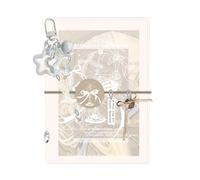 Archivador Diario 5 anillos, cubierta de PVC transparente, hojas sueltas