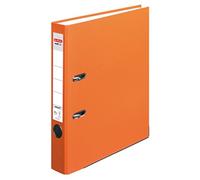 Herlitz Archivador 5450309 - protección maX.file A4 5 cm con etiqueta en el lomo, naranja