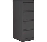 Archivador Metálico Tipo Bisley Organizativo Oficina Blanco 4 Cajones para Carpetas A4 Y Folio, Documentos con Llave - Ofituria 132x46x62 (Blanco)