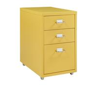 Archivador móvil kökar acero 48x28x41 cm - amarillo [en.casa]
