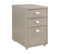 Archivador móvil kökar acero 48x28x41 cm - color camello [en.casa]