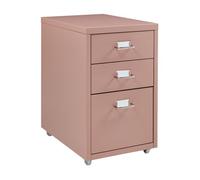 Archivador móvil kökar acero 48x28x41 cm - marrón claro [en.casa]
