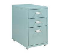 Archivador móvil kökar acero 48x28x41 cm - verde menta [en.casa]