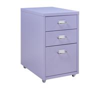Archivador móvil kökar acero 48x28x41 cm - violeta [en.casa]