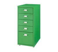 Archivador móvil kökar con 5 cajones 69x28x41 cm acero - verde manzana [en.casa]