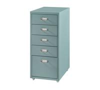 Archivador móvil kökar con 5 cajones 69x28x41 cm acero - verde menta [en.casa]