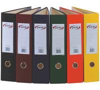 Archivador palanca pardo forrado pvc fº 70mm rojo