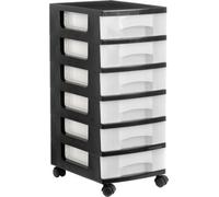 Archivo 2000 1106r cs tl cajonera para oficina negro plástico