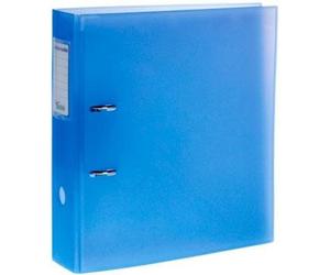 ARCHIVO 2000 ARCHIVADOR PLÁSTICO ARCHIRRADO FORMATO DIN A4 MECANISMO DE PALANCA PASO 80 MM AZUL TRASLÚCIDO